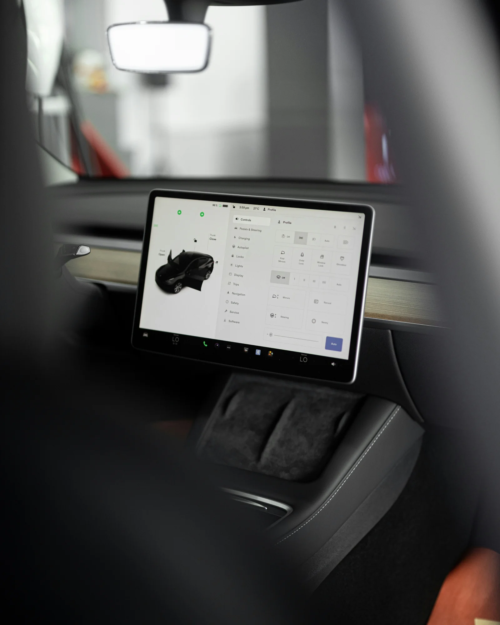 EV charging display